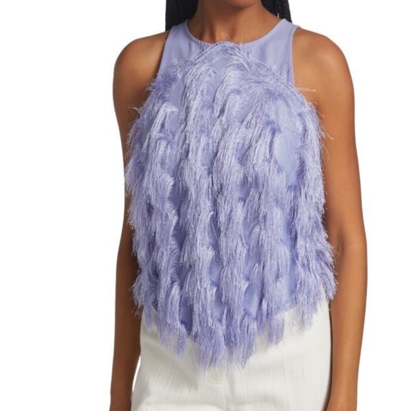 Ganni Tops - Ganni Sleeveless Fringe Top